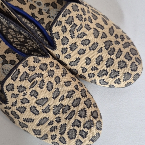 Rothy's The Loafer Spotted Leopard Print Round Toe Slip-On Flats Shoes - Size 8* - Picture 10 of 16